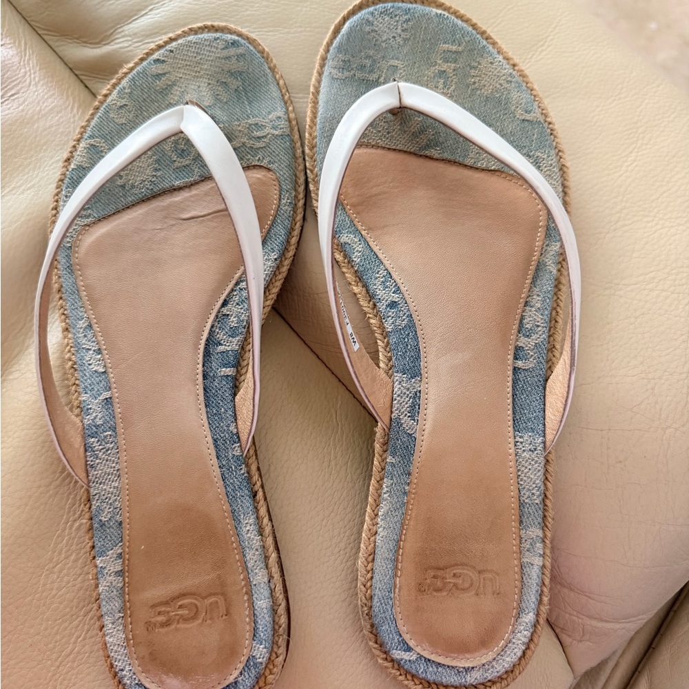 UGG white sandals